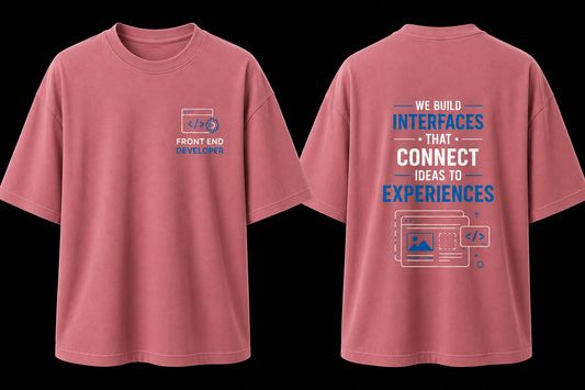 Front End Developer Oversized Cotton T Shirt