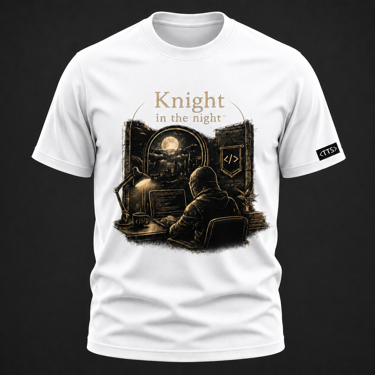 Knight In The Night Cotton T Shirt