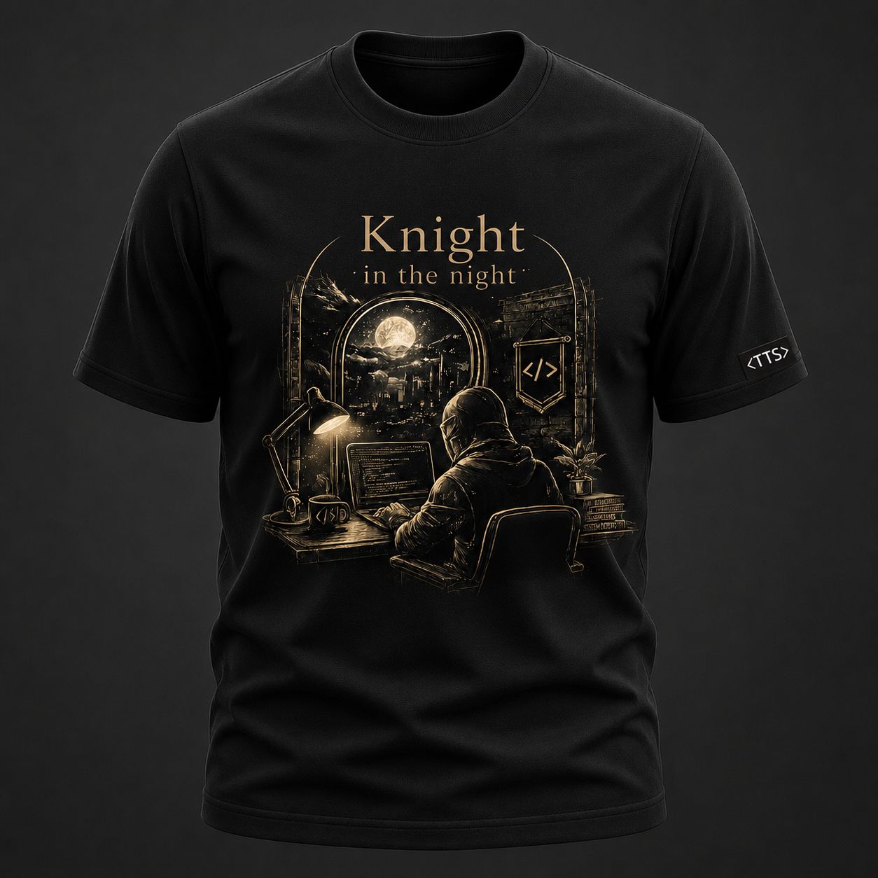Knight In The Night Cotton T Shirt