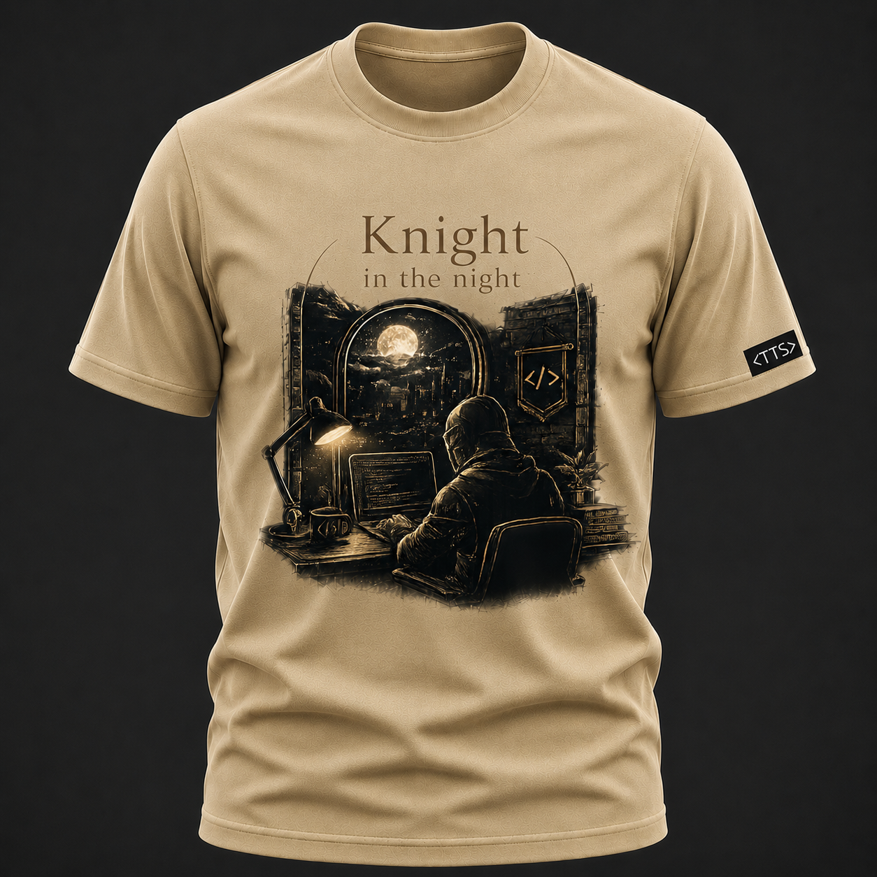 Knight In The Night Cotton T Shirt