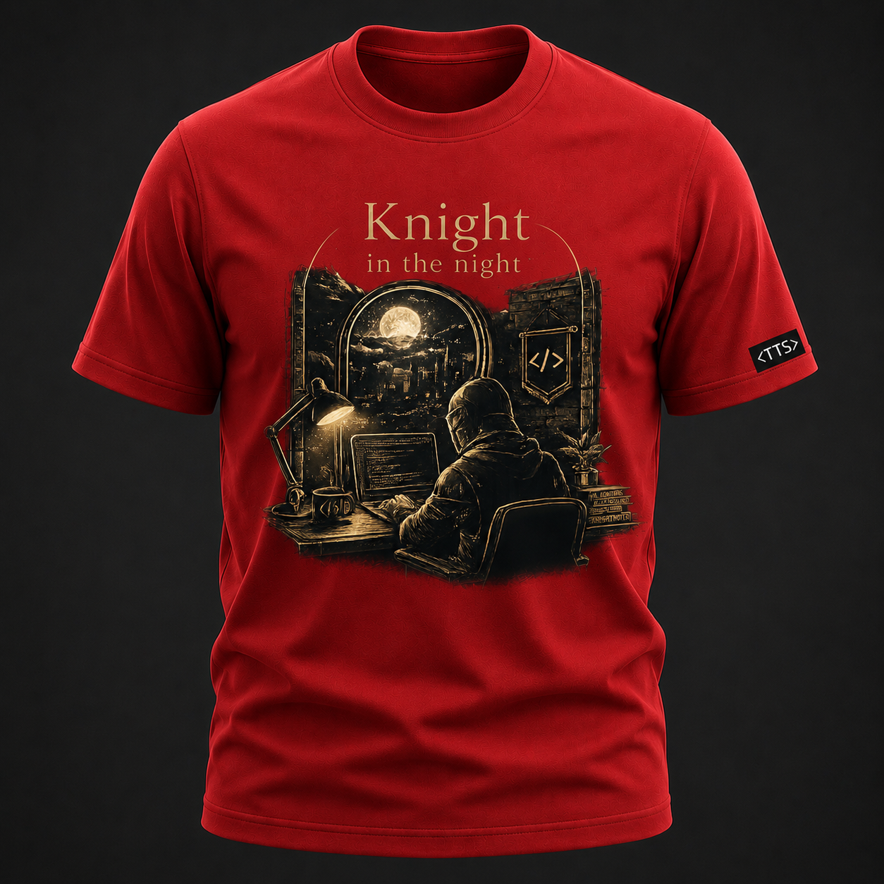 Knight In The Night Cotton T Shirt