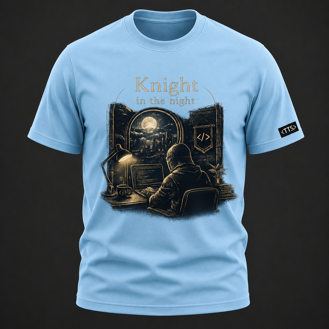Knight In The Night Cotton T Shirt