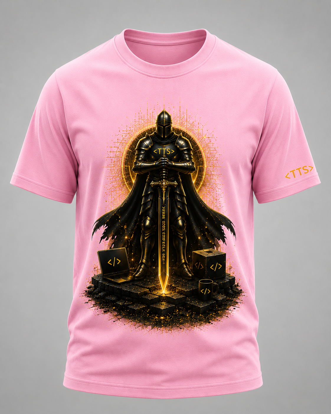 Standing Knight Cotton T Shirt