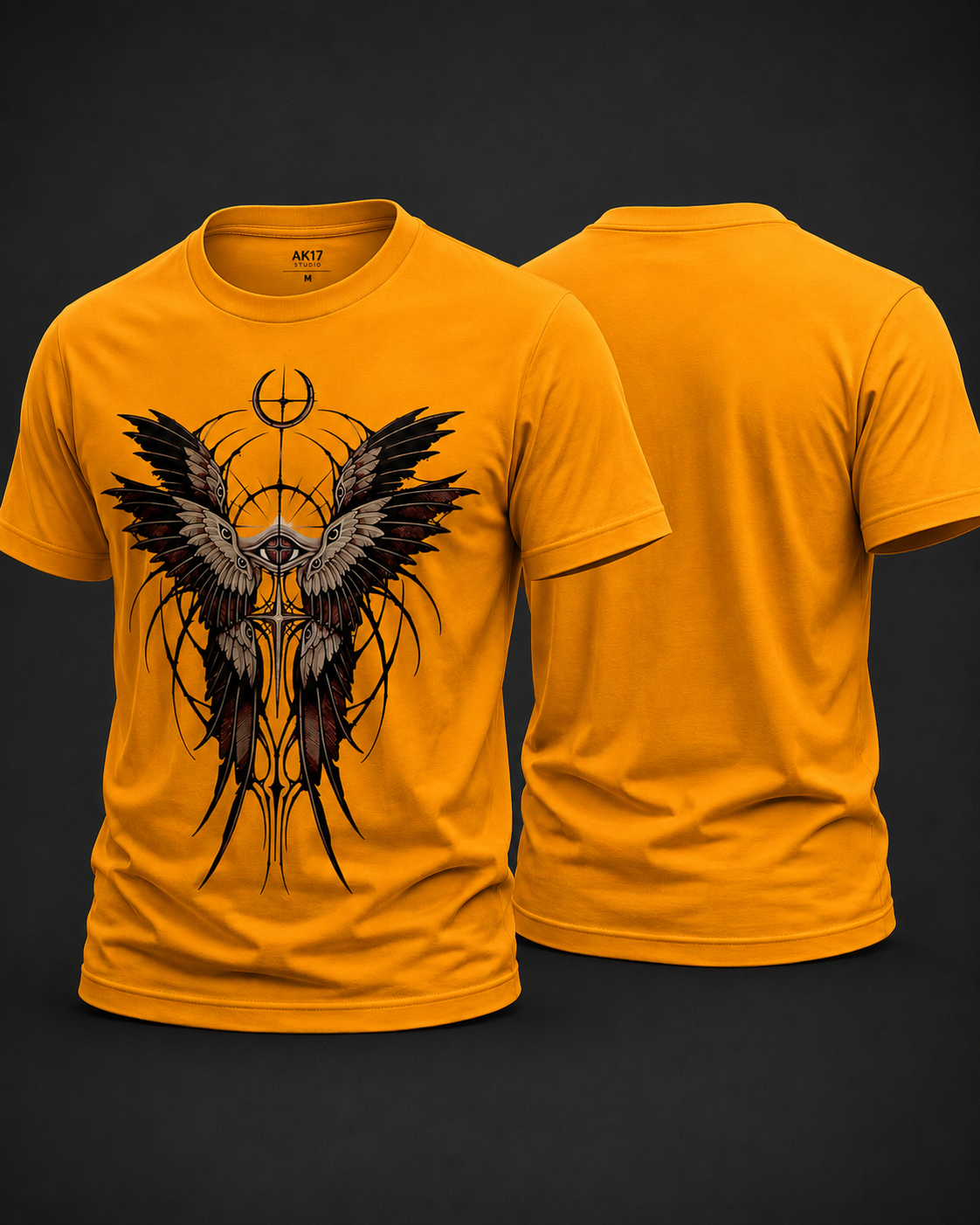 Celestial Wings Cotton T Shirt